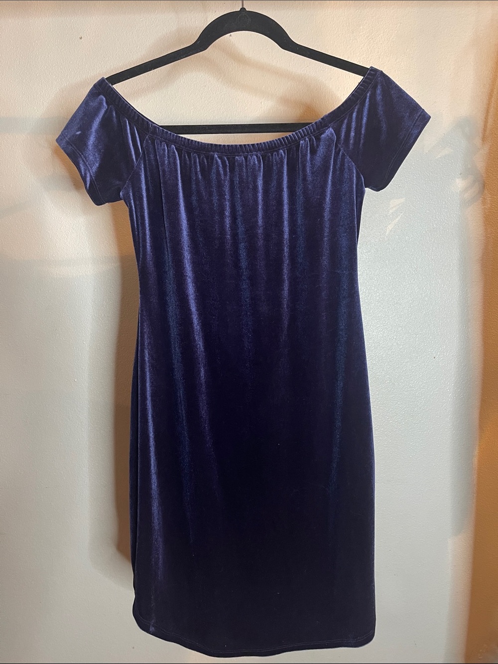 Derek Heart Navy blue Velvet Women's Dress